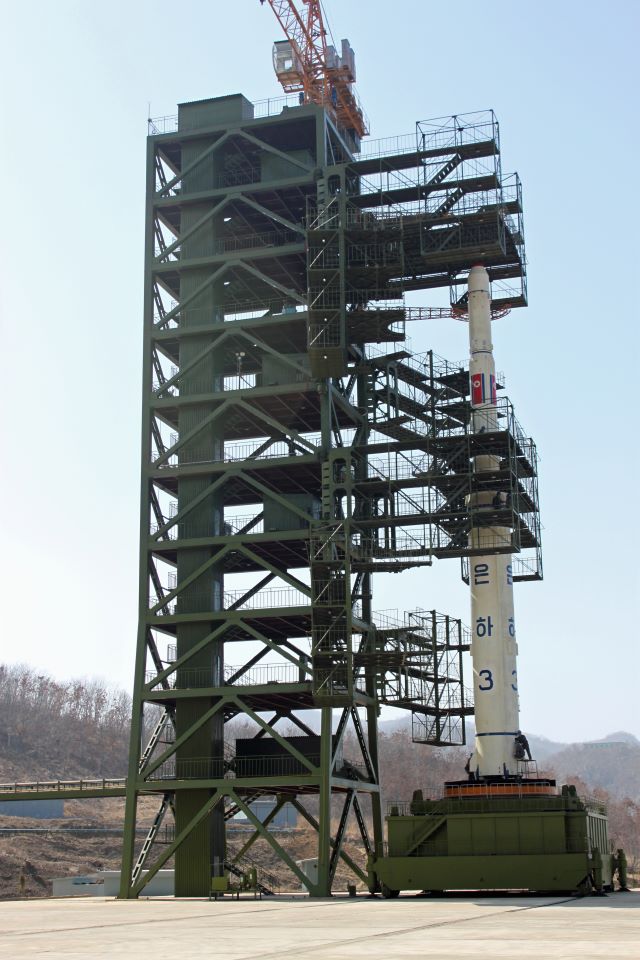 NorthKoreanUnha 3rocketatlaunchpad