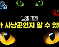 눈만 봐도 누가 사냥꾼인지 알 수 있다?