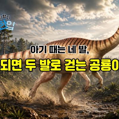아기 때는 네 발, 어른이 되면 두 발로 걷는 공룡이 있다?